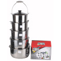 Portable Stainless Steel Stock Pot 5 PCS